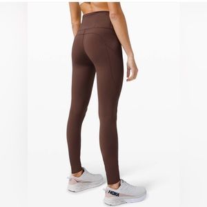 Lululemon, Fast and Free High-Rise Tight 25" Colour Brown Earth